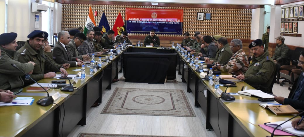 'IGP Kashmir Chairs Security Review Meeting at PCR Kashmir'